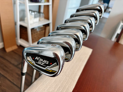 (Left-handed) Cobra King SpeedZone Iron Set 5-GW / KBS Tour Regular Flex