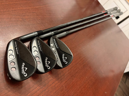 Callaway Jaws Raw Black Plasma Wedge Set (50,56,60)