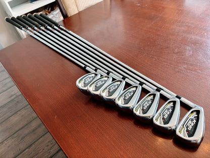 (Left-handed) Cobra King SpeedZone Iron Set 5-GW / KBS Tour Regular Flex