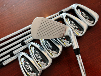 (Left-handed) Cobra King SpeedZone Iron Set 5-GW / KBS Tour Regular Flex