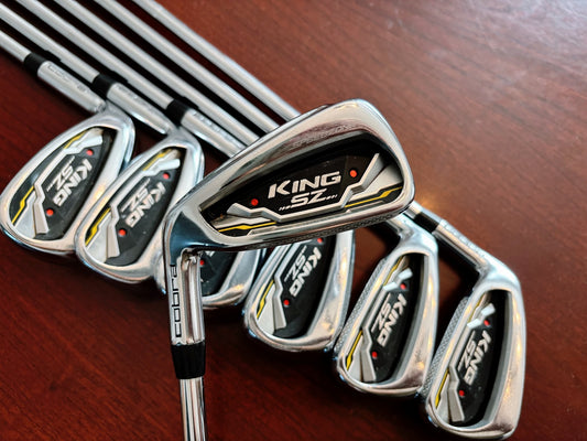 (Left-handed) Cobra King SpeedZone Iron Set 5-GW / KBS Tour Regular Flex